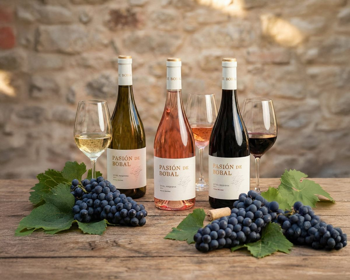 La nueva gama Pasión de Bobal: tinto, rosado y blanco (blanc de noir), tres lecturas de una misma variedad desde la DO Utiel-Requena.