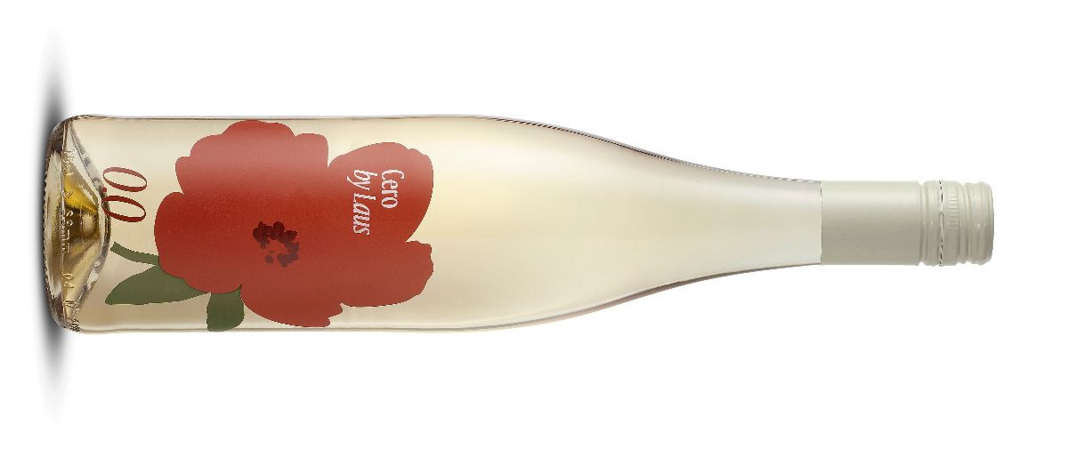 Cero by LAUS 0,0, el primer vino desalcoholizado de la bodega elaborado a partir de gewürztraminer del Somontano.